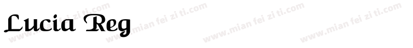 Lucia Regular字体转换